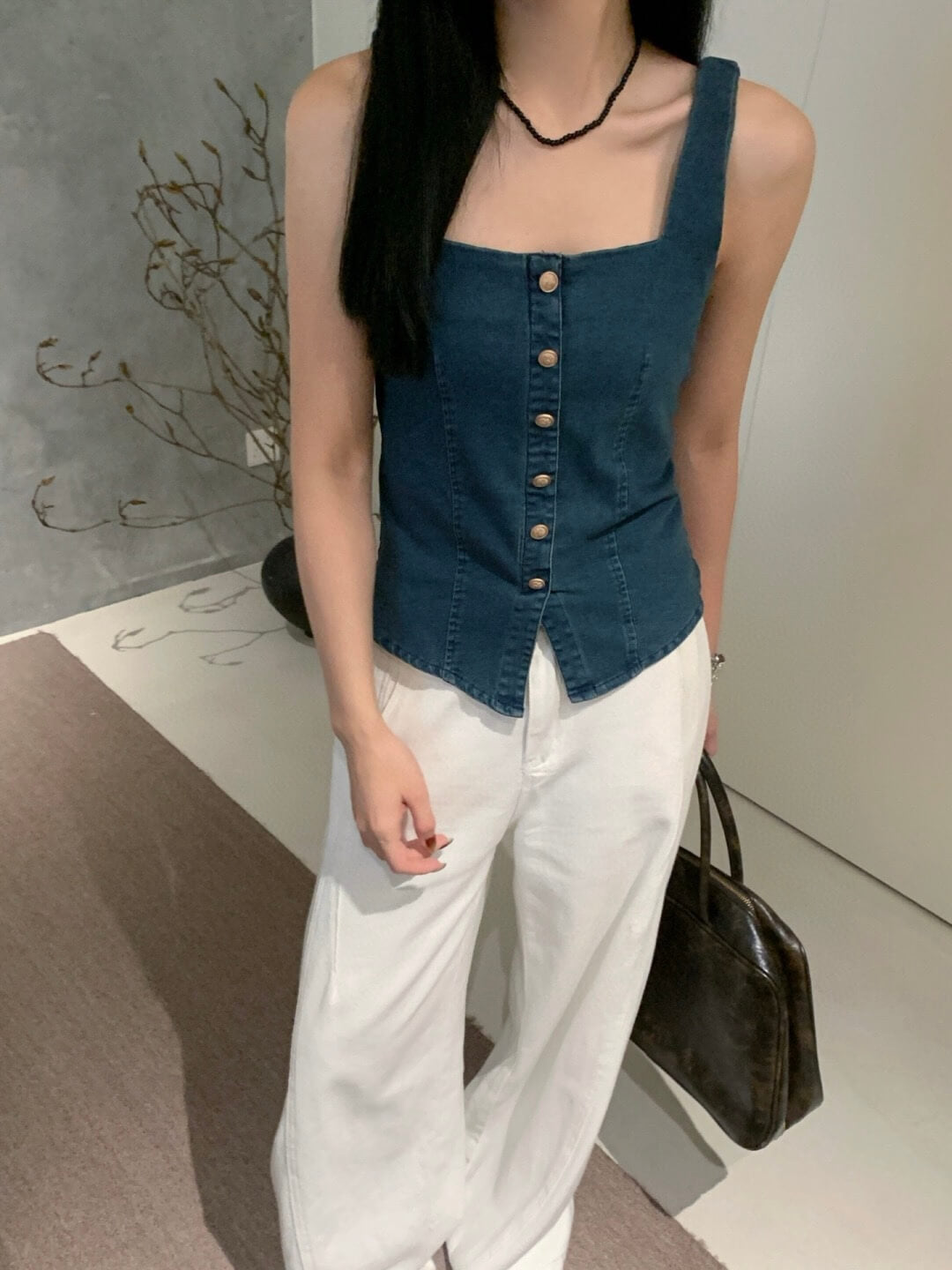 WG YUNA DENIM TOP