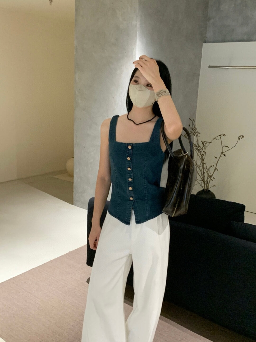 WG YUNA DENIM TOP