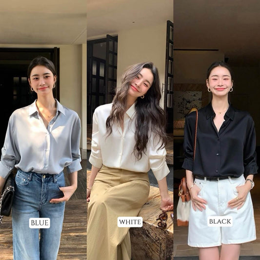 WG LORA SATIN BLOUSE