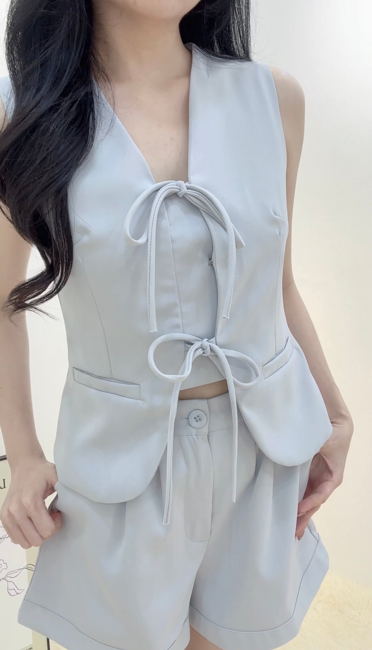 RIBBON BLAZER SET