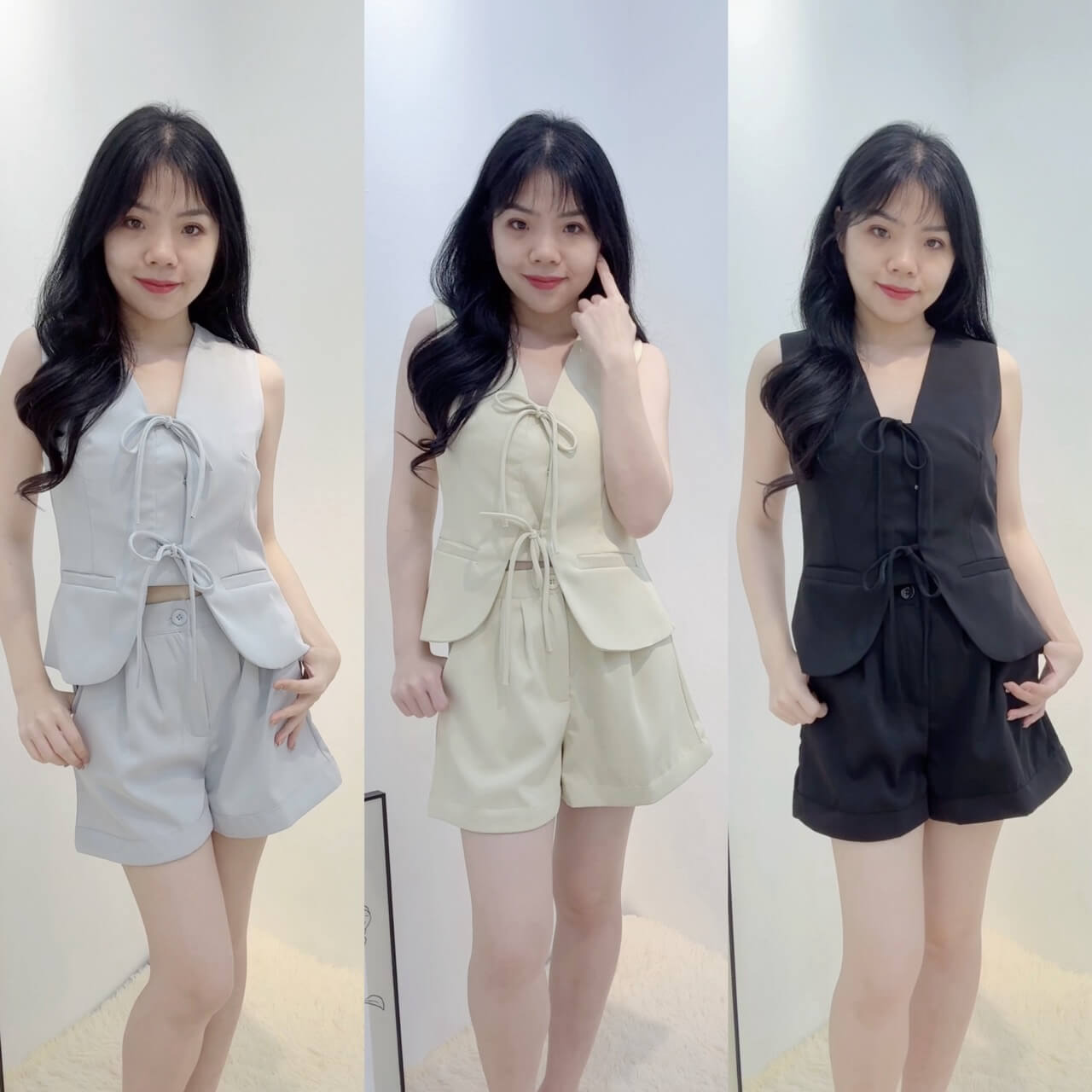 RIBBON BLAZER SET