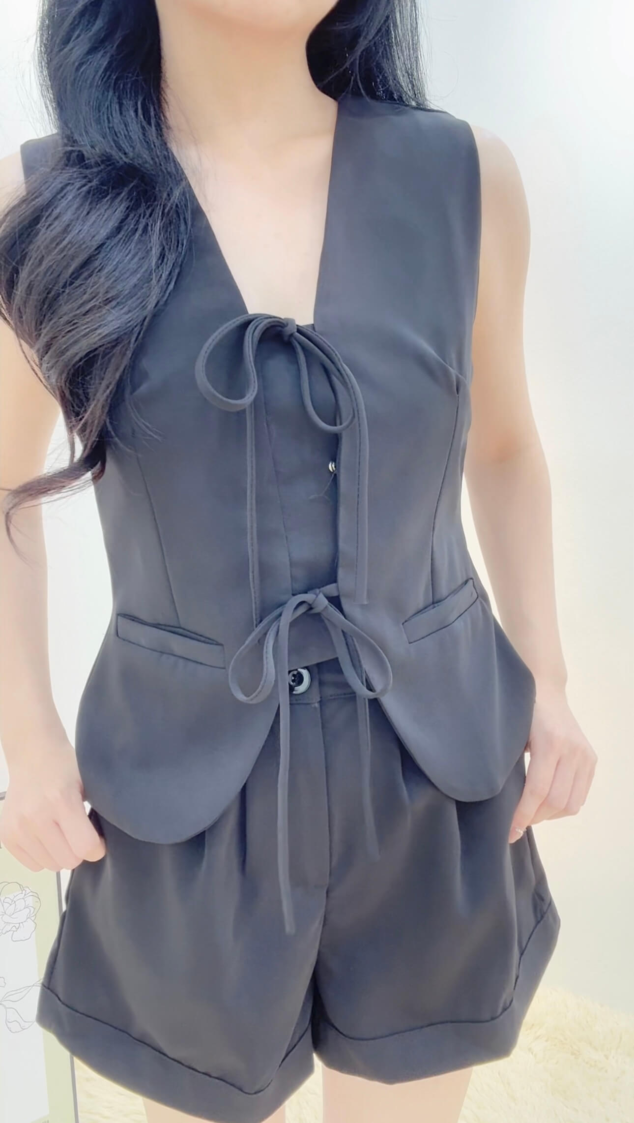 RIBBON BLAZER SET