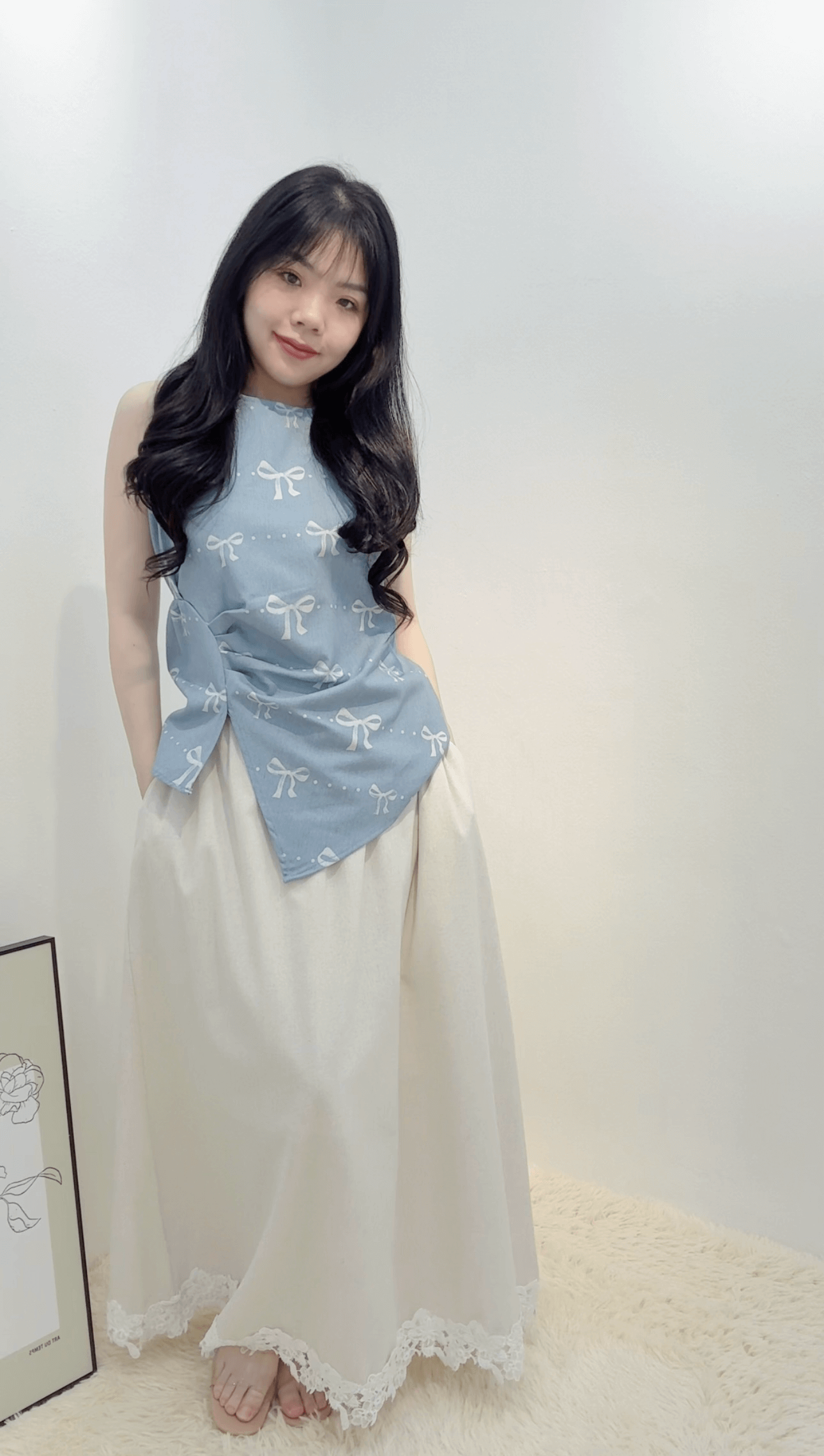 HT LACE RIBBON DRESS SET