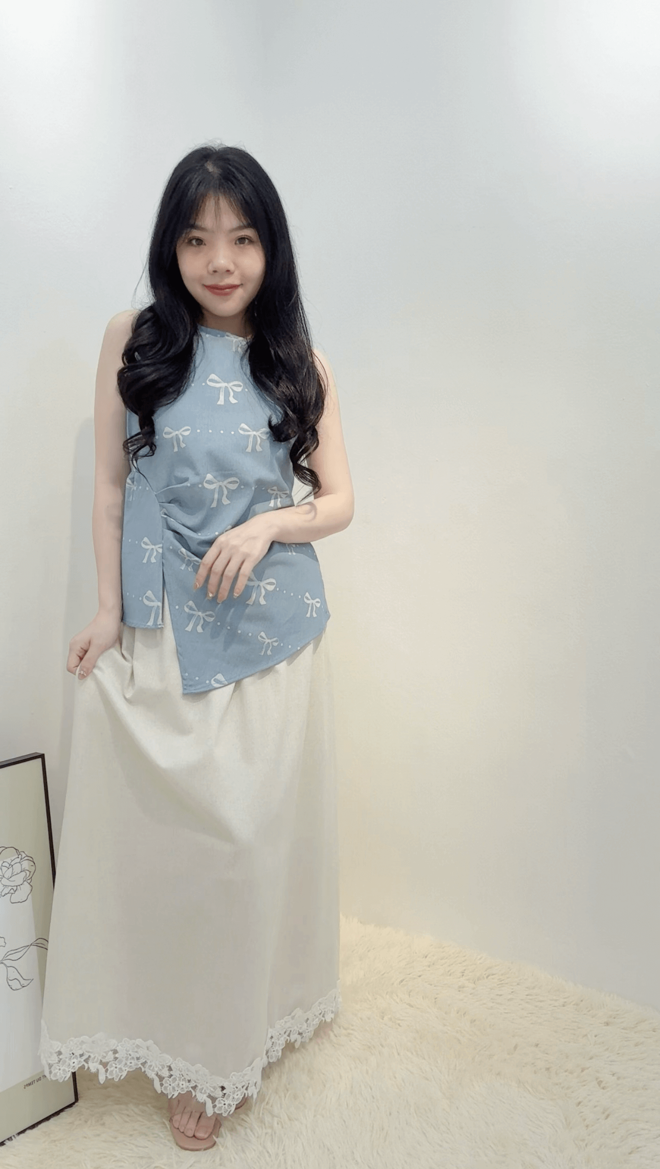 HT LACE RIBBON DRESS SET