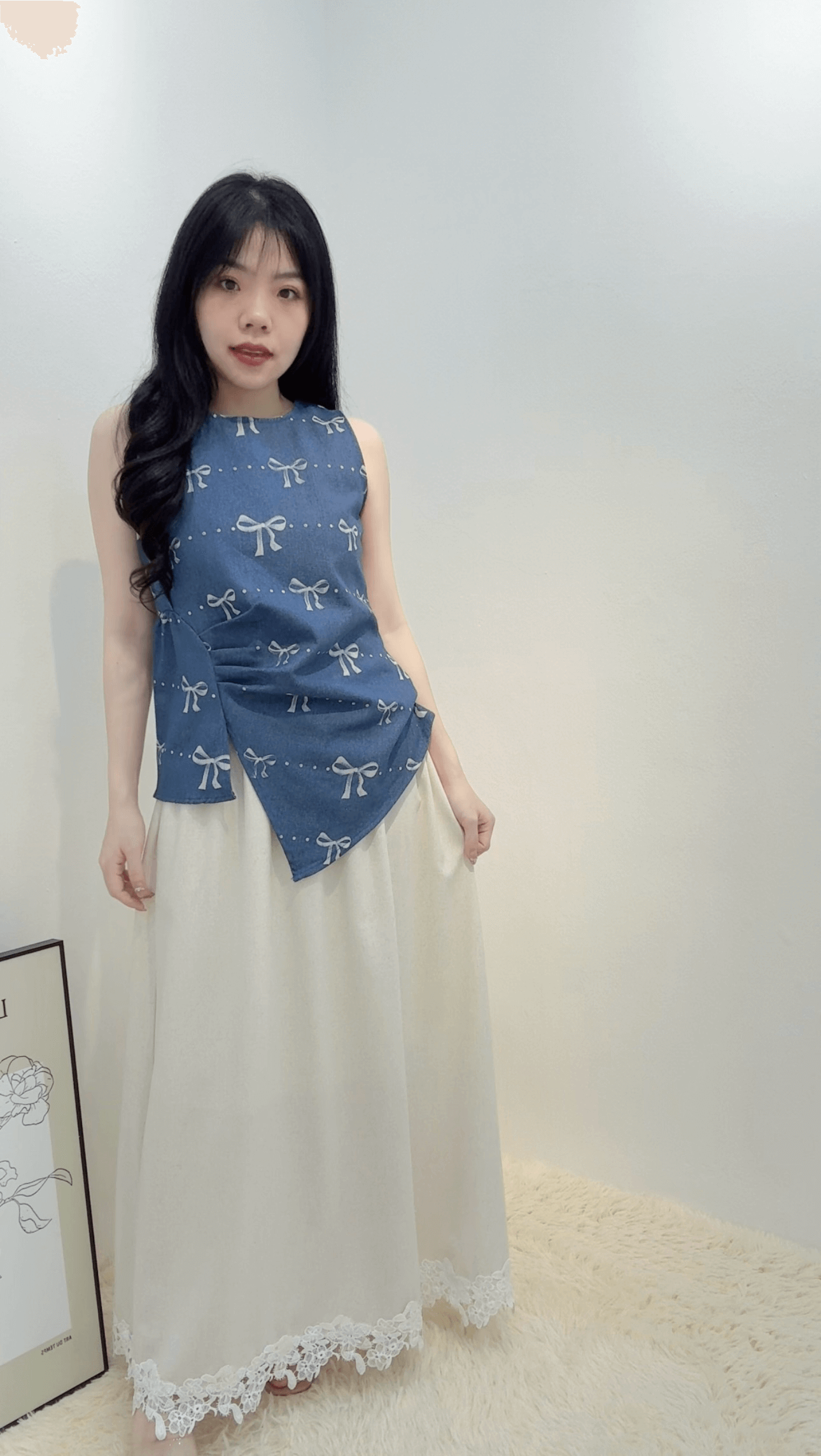 HT LACE RIBBON DRESS SET
