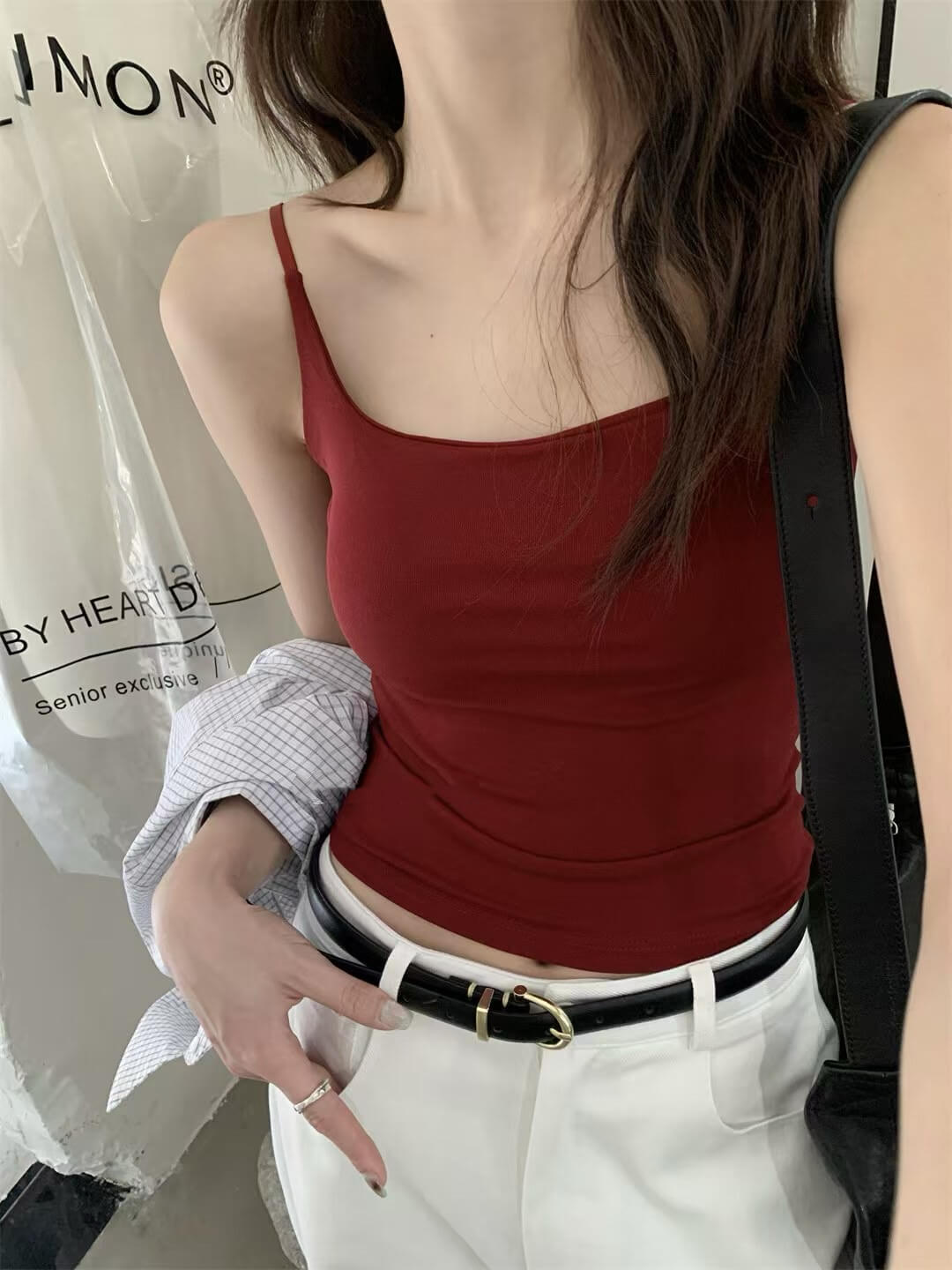 LM AURA PADDED CROP TOP