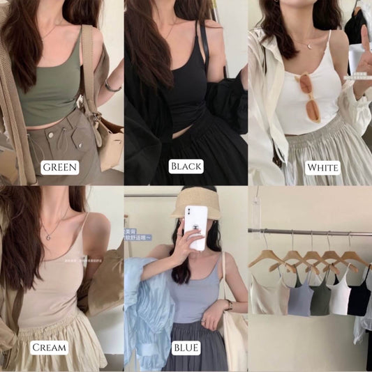 LM ICE SILK PADDED CROP TOP