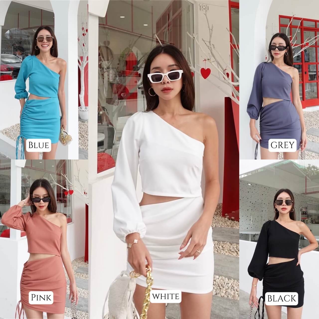 OFF SHOULDER ONE PIECE DRESS