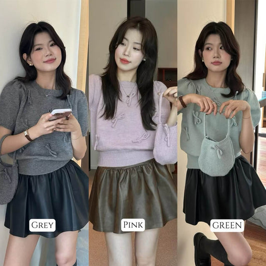 LM RIBBON KNITTED TOP