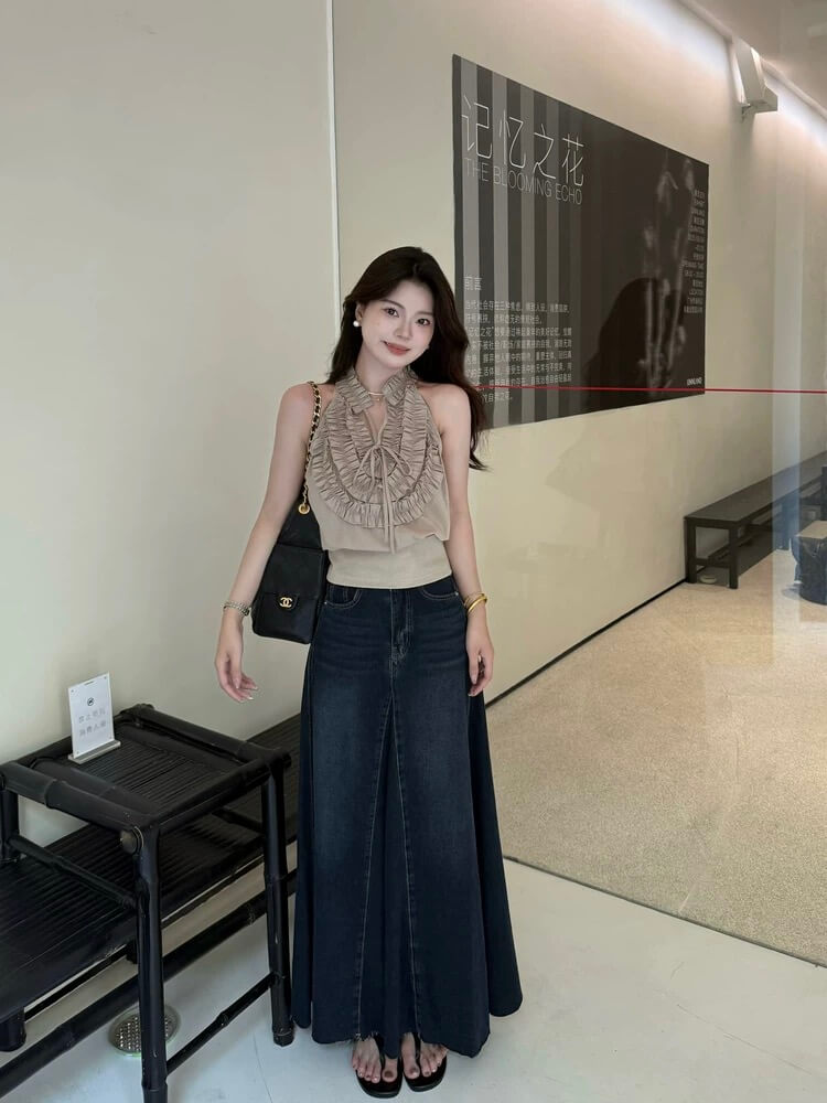 YJ EIKO DENIM DRESS