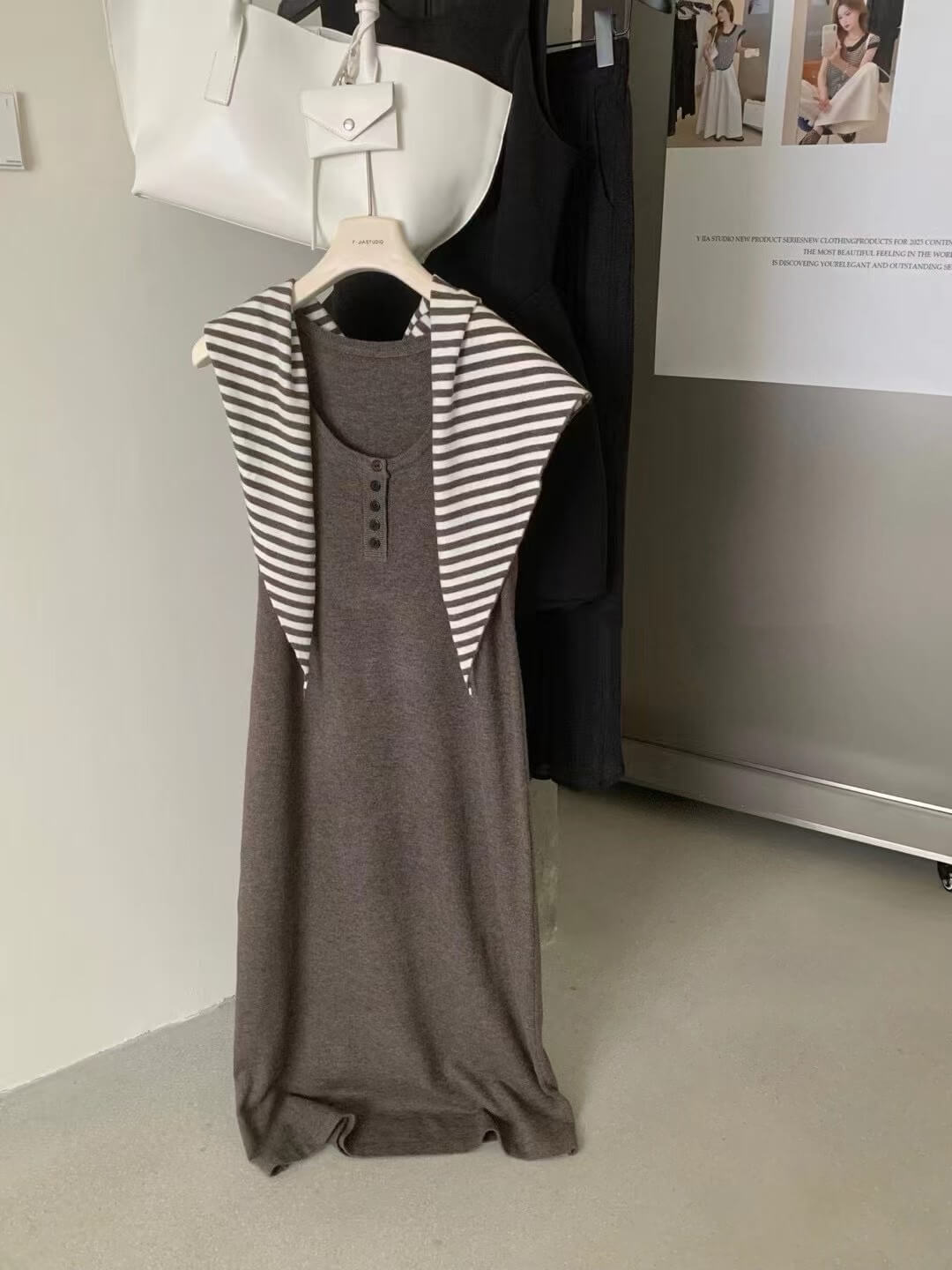 YJ JESSICA DRESS WITH SCARF