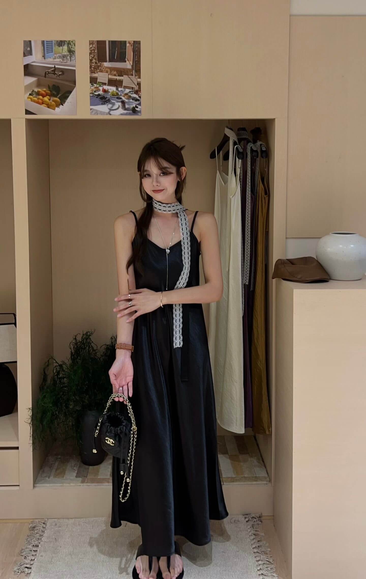 NYRA SATIN DRESS