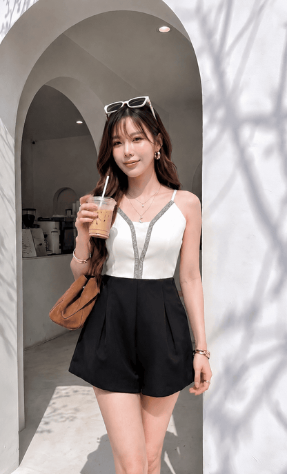REESE DIAMOND ROMPER