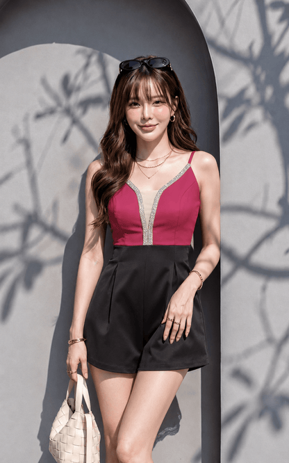 REESE DIAMOND ROMPER