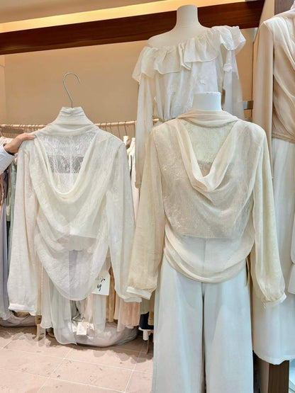 AS VINN LACE BLOUSE TOP