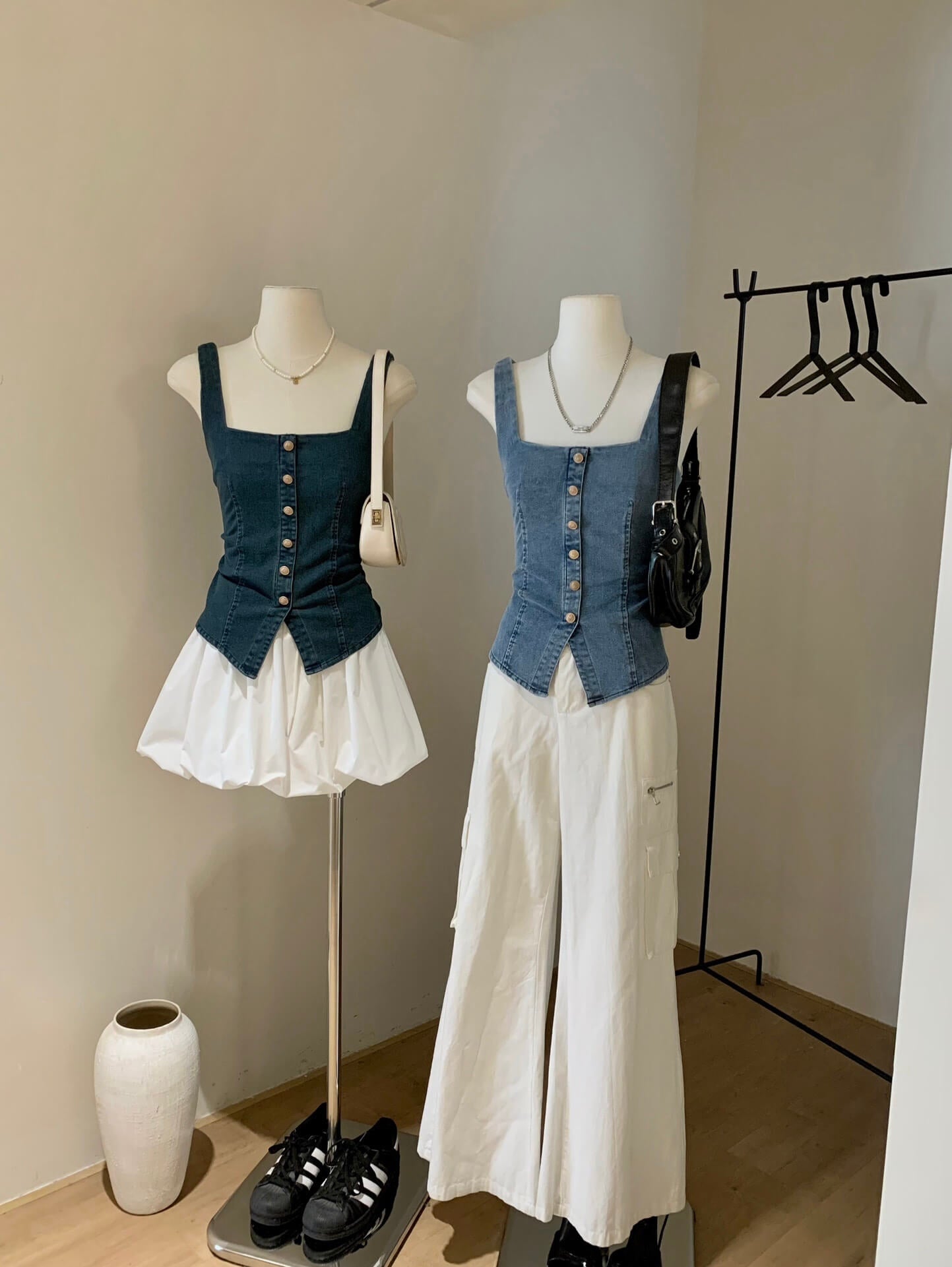 WG YUNA DENIM TOP