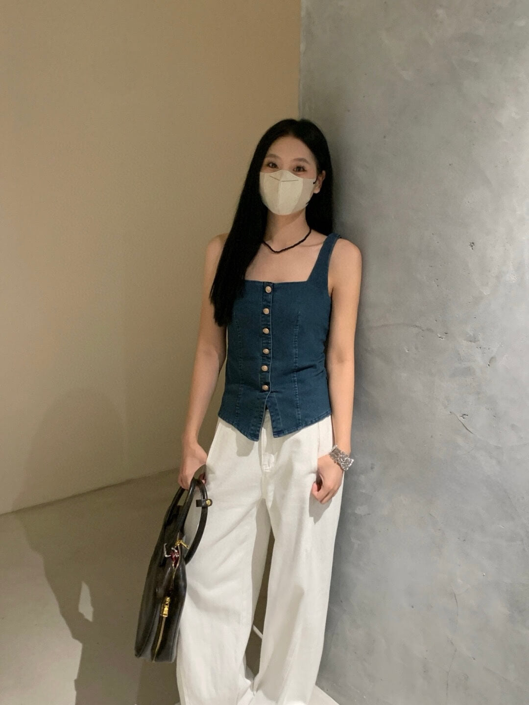 WG YUNA DENIM TOP