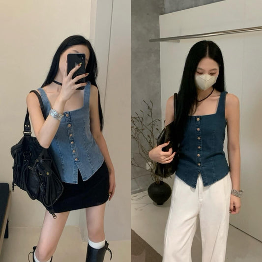 WG YUNA DENIM TOP