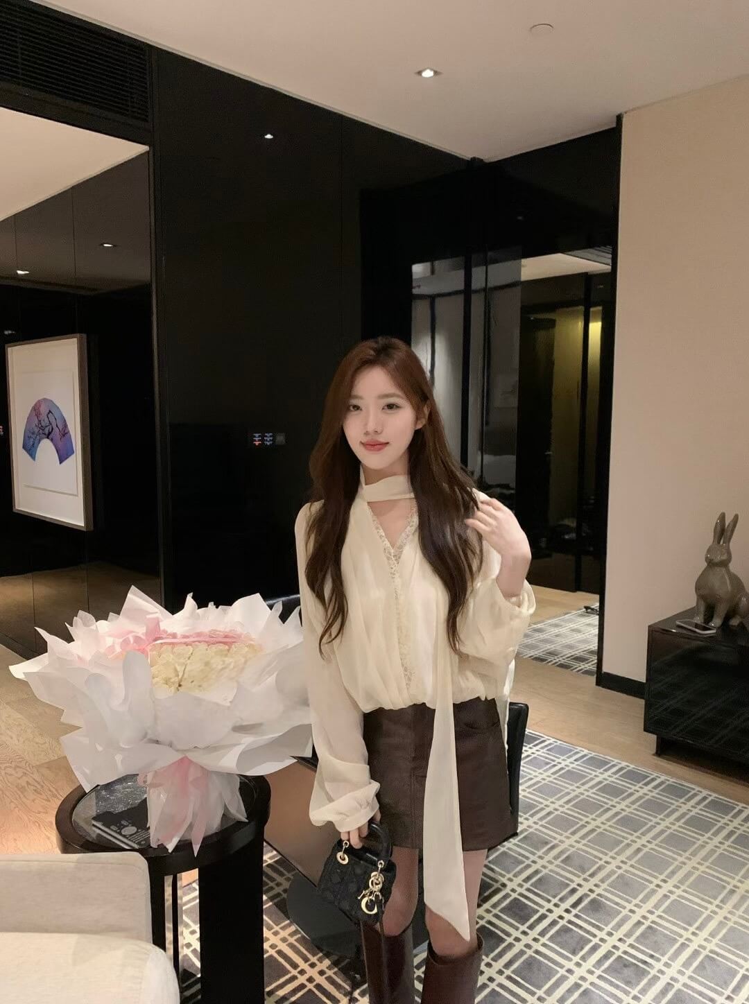 AS RONI LEATHER SKIRT