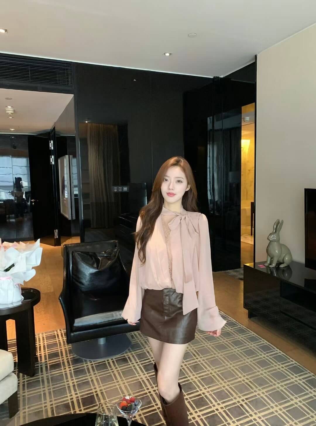 AS RONI LEATHER SKIRT