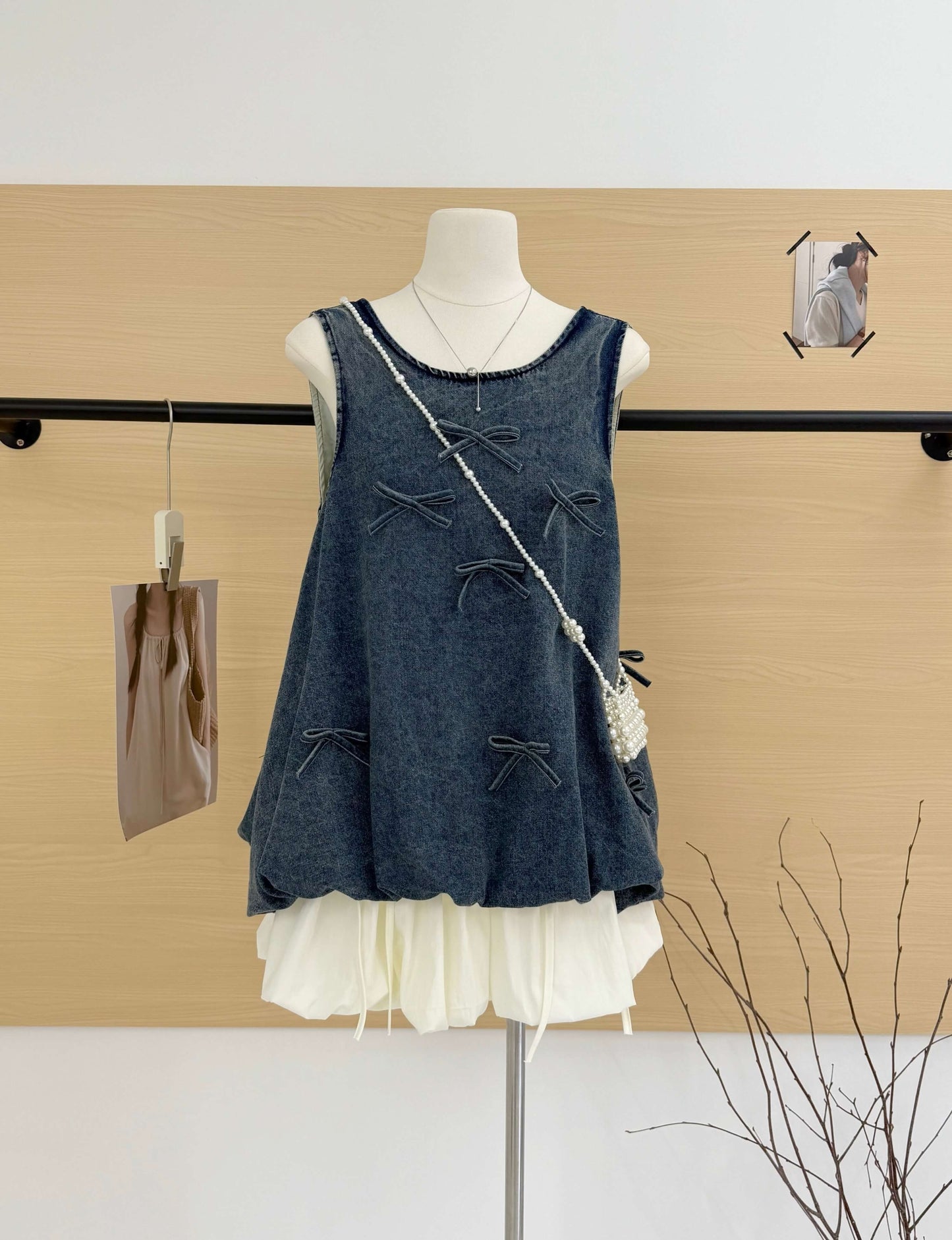 DENIM RIBBON SET