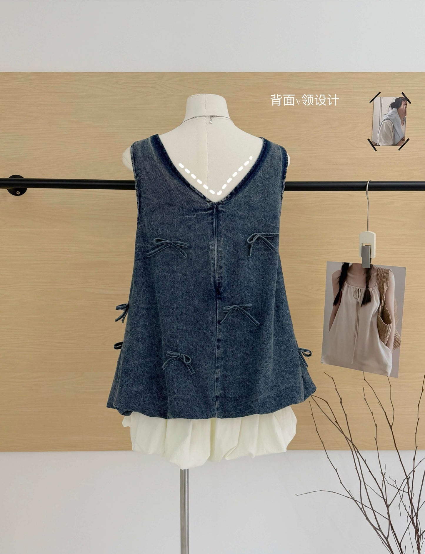 DENIM RIBBON SET