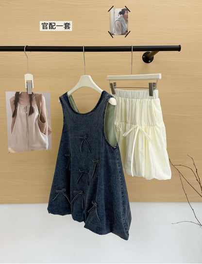 DENIM RIBBON SET
