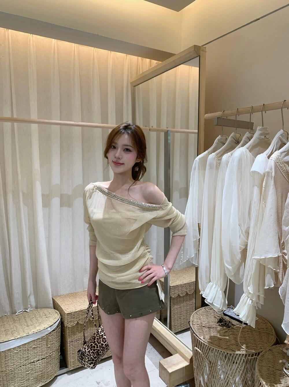 KATE SHIMMER TOP
