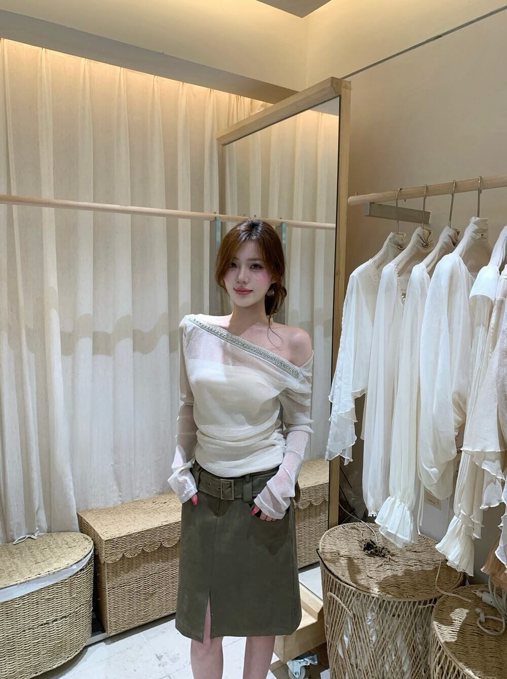 KATE SHIMMER TOP