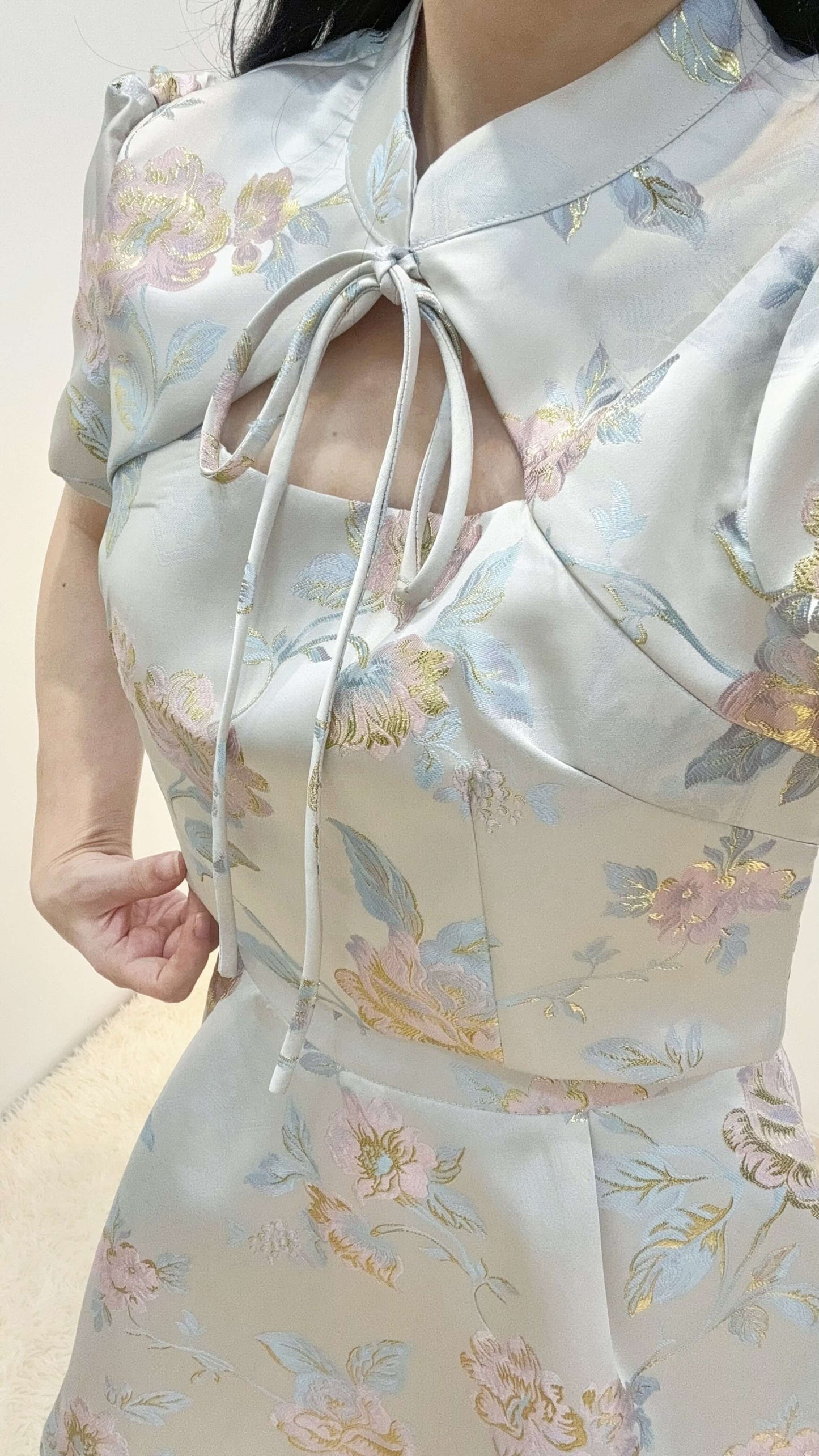 OLIVE CHEONGSAM SET