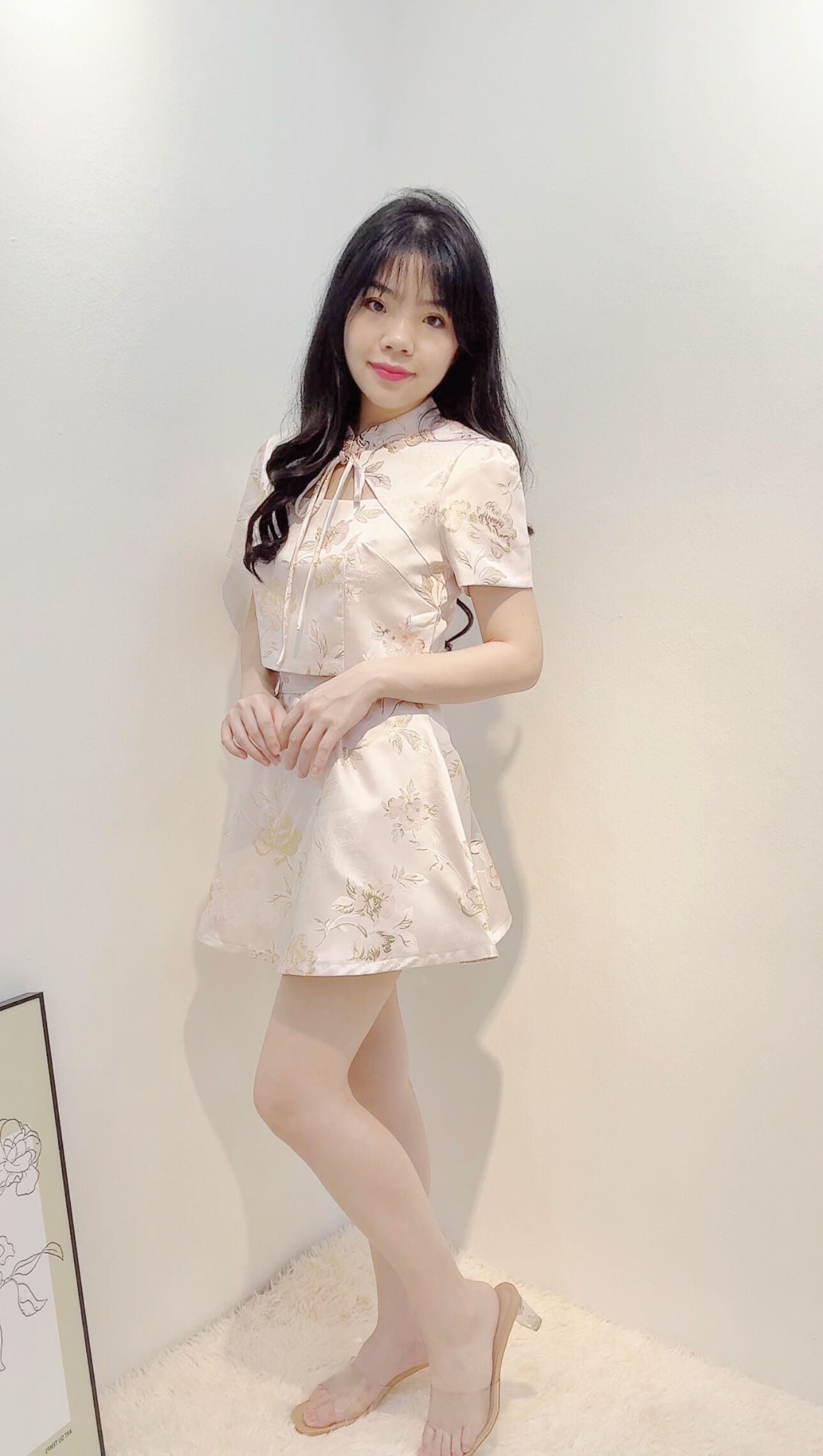 OLIVE CHEONGSAM SET