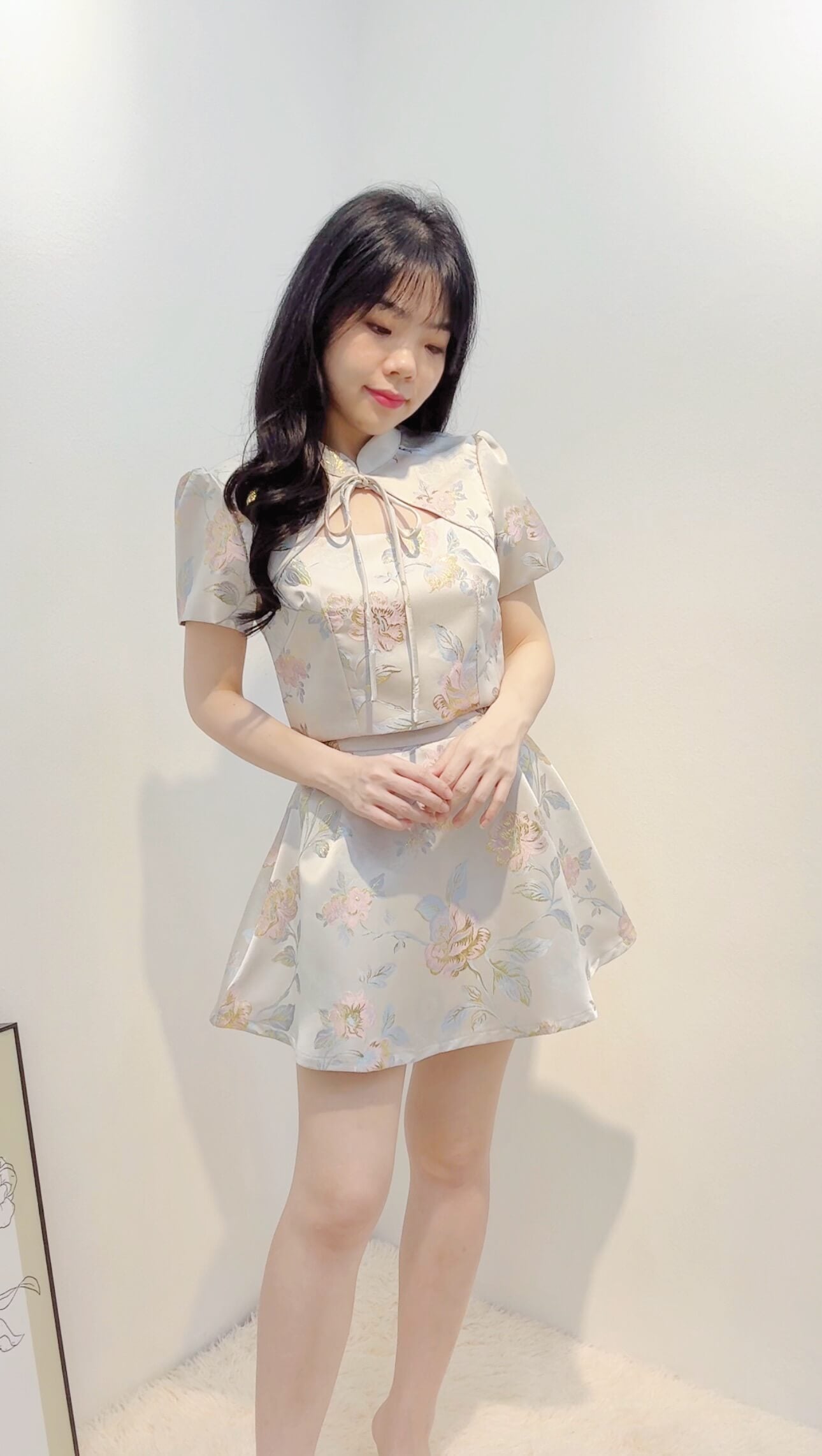 OLIVE CHEONGSAM SET