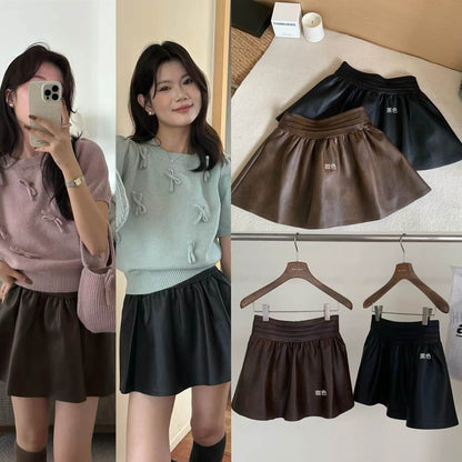 LM LEATHER SKIRT