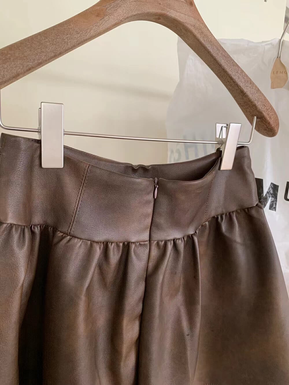 LM LEATHER SKIRT