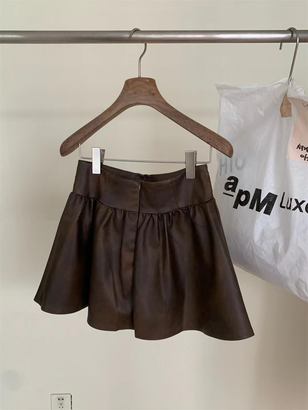 LM LEATHER SKIRT