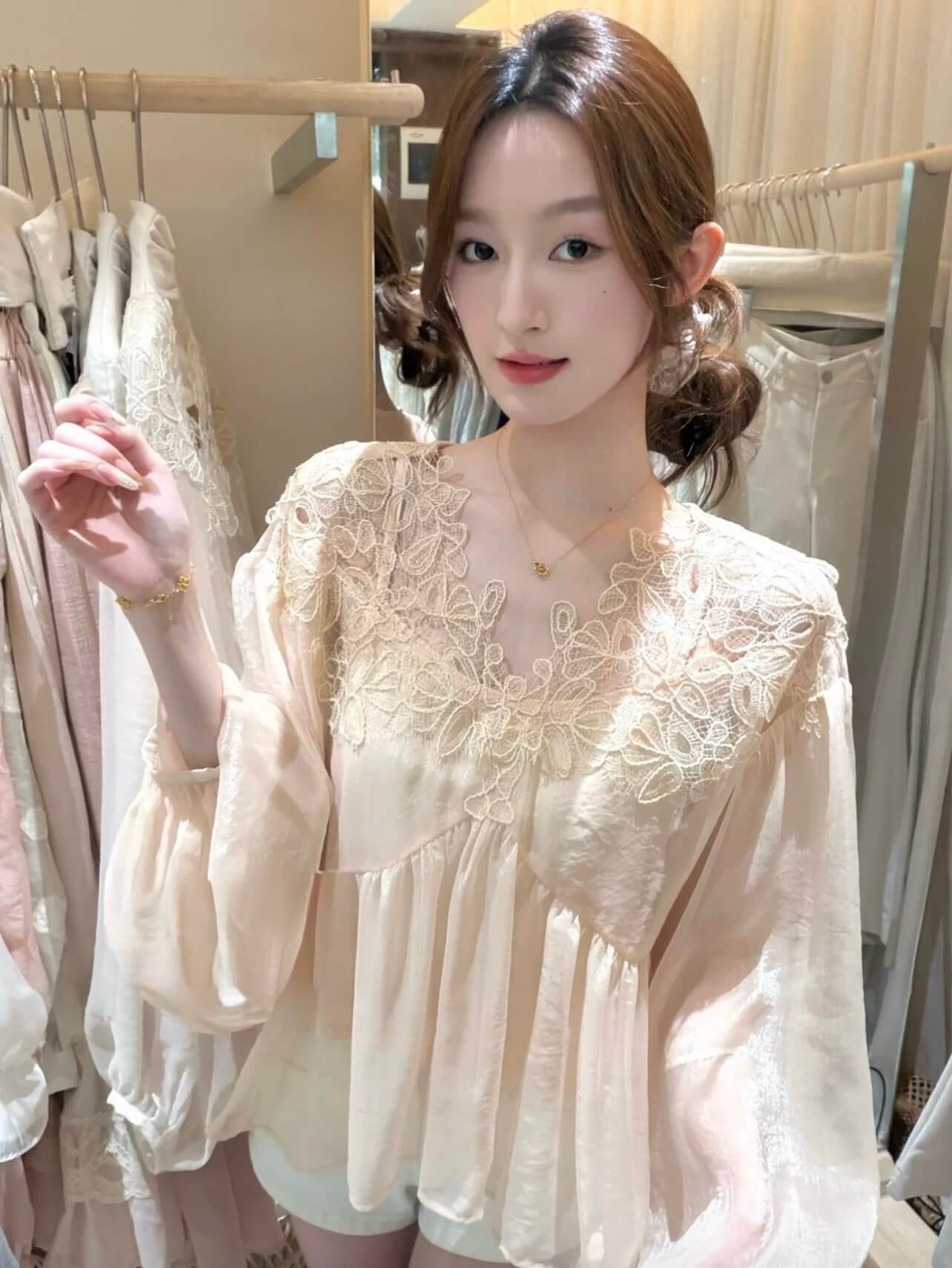 AS VALONCA BLOUSE TWO PCS SET