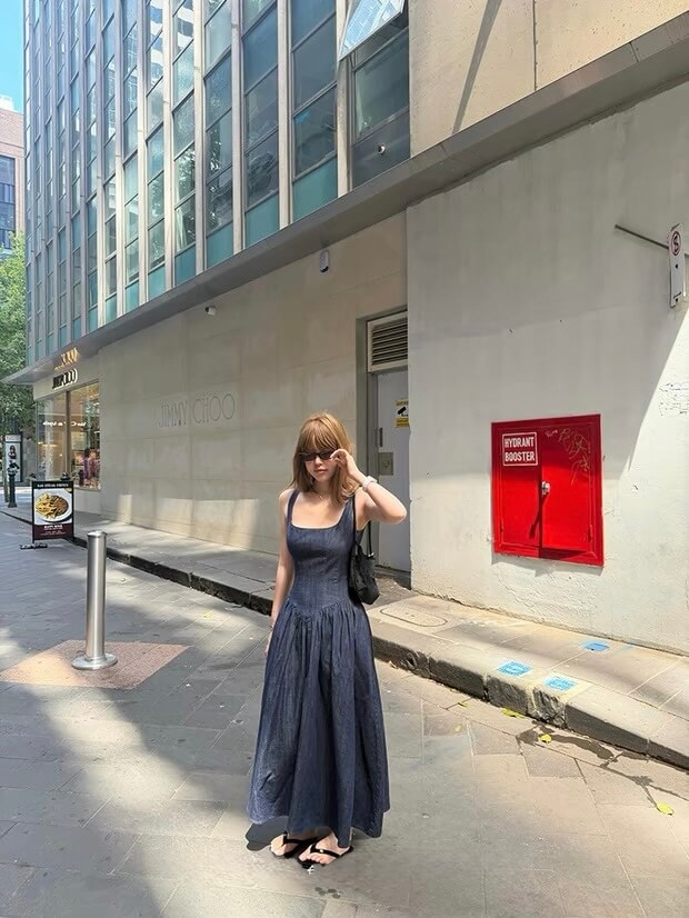 YJ NOVEL DENIM DRESS