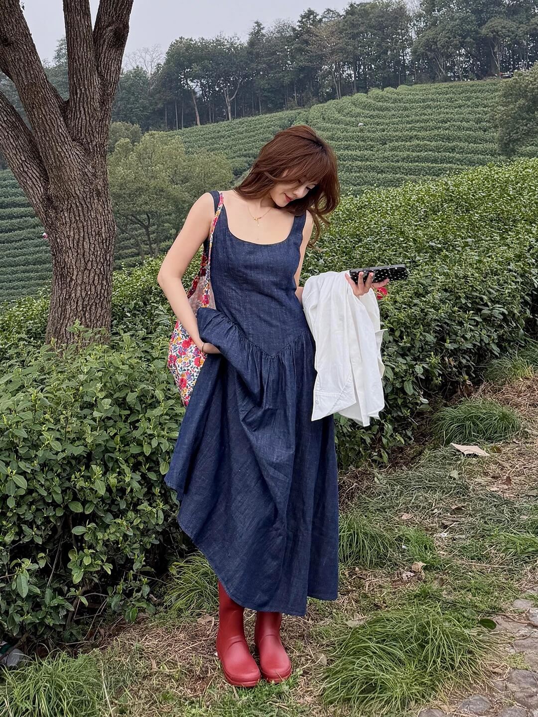 YJ NOVEL DENIM DRESS