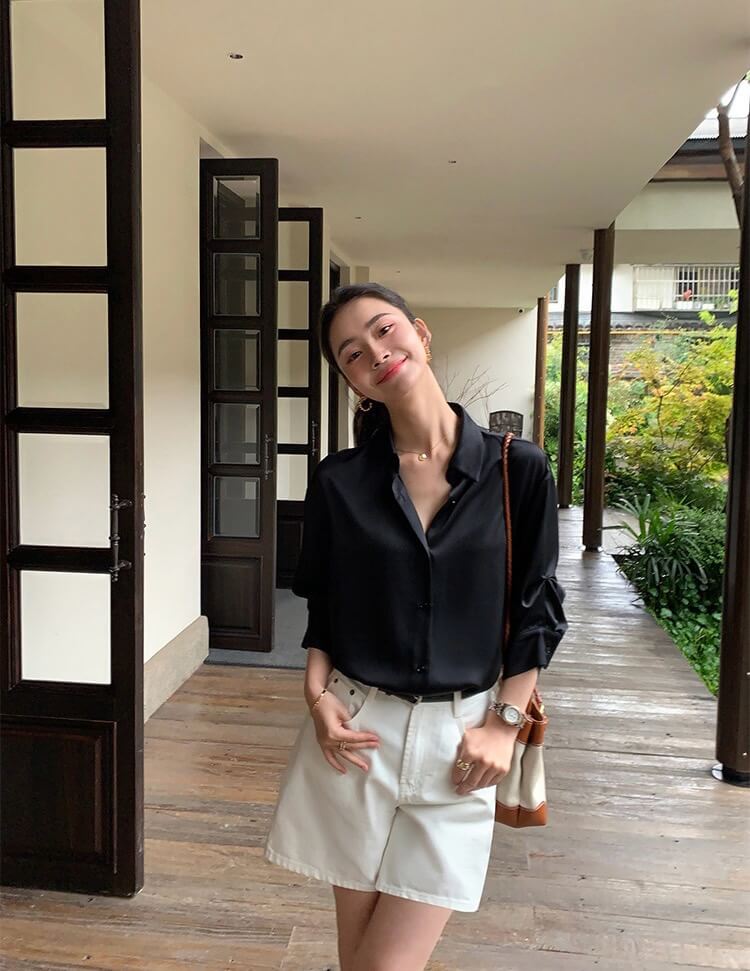 WG LORA SATIN BLOUSE