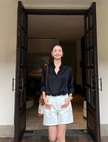 WG LORA SATIN BLOUSE