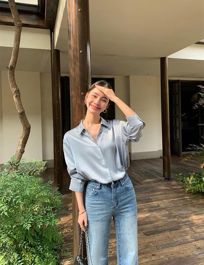 WG LORA SATIN BLOUSE