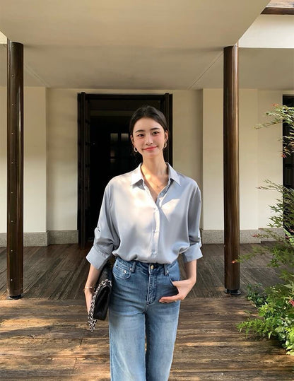 WG LORA SATIN BLOUSE