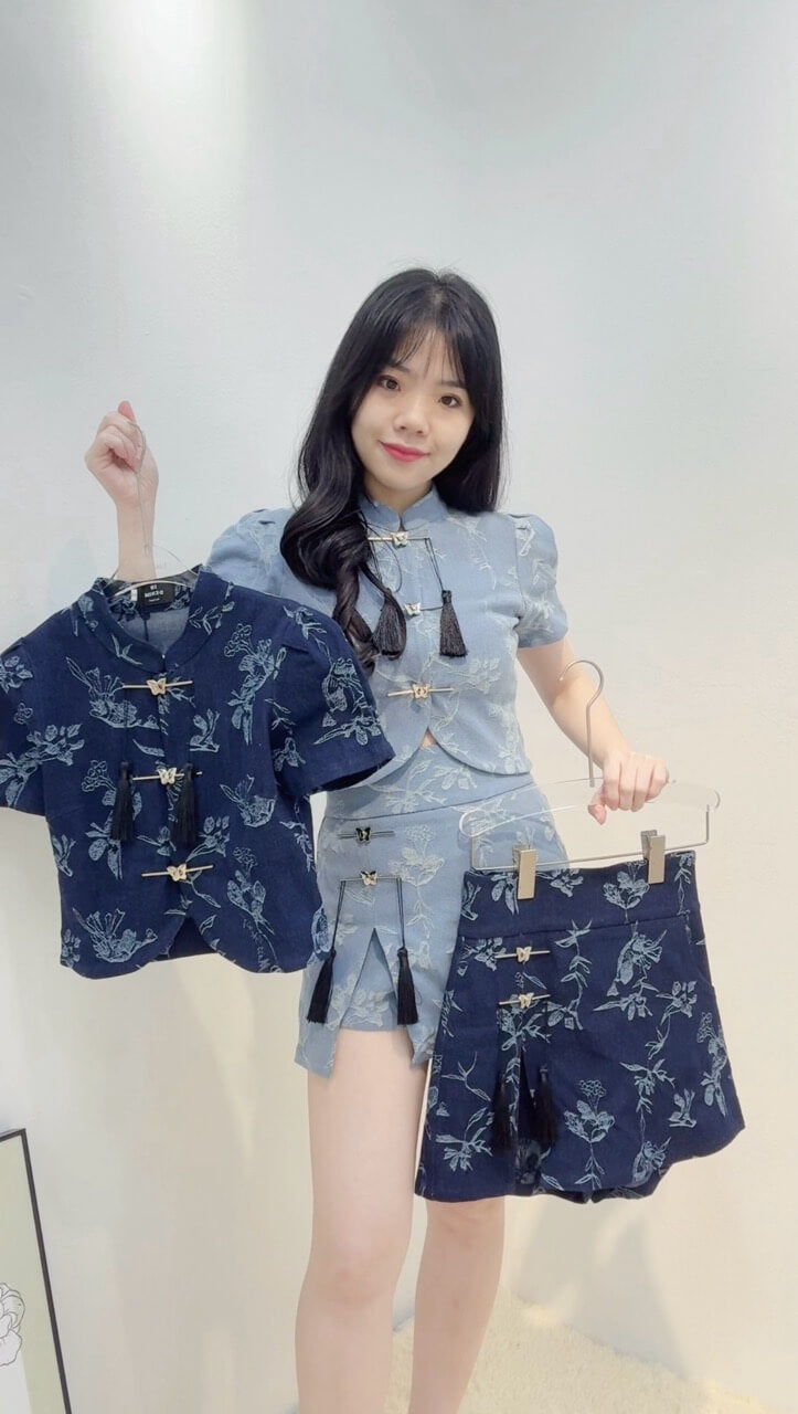 MODERN JEANS MANDARIN SET