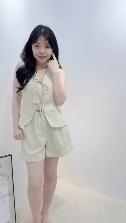 RIBBON BLAZER SET