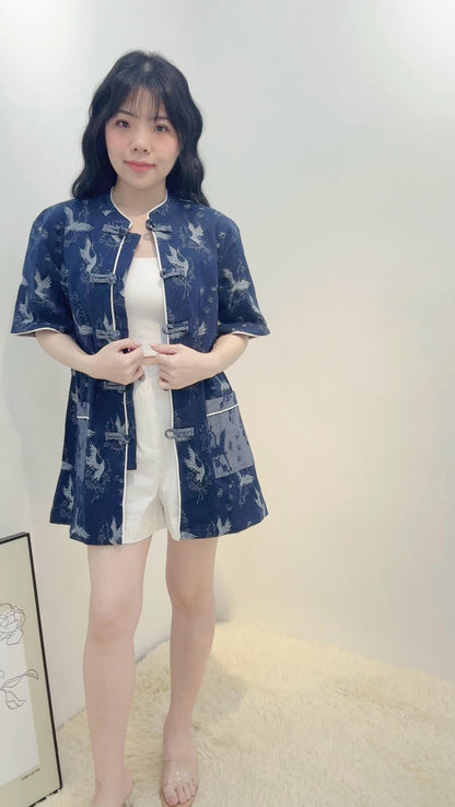 HUA MIAO MANDARIN TOP (UNISEX)