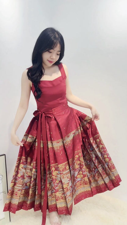 MA MIAN LONG DRESS SET