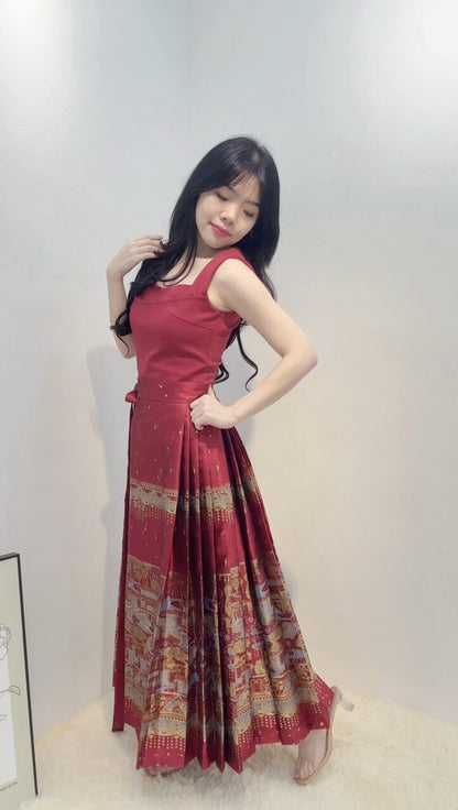 MA MIAN LONG DRESS SET