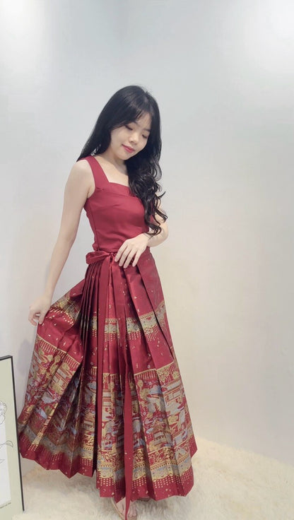 MA MIAN LONG DRESS SET