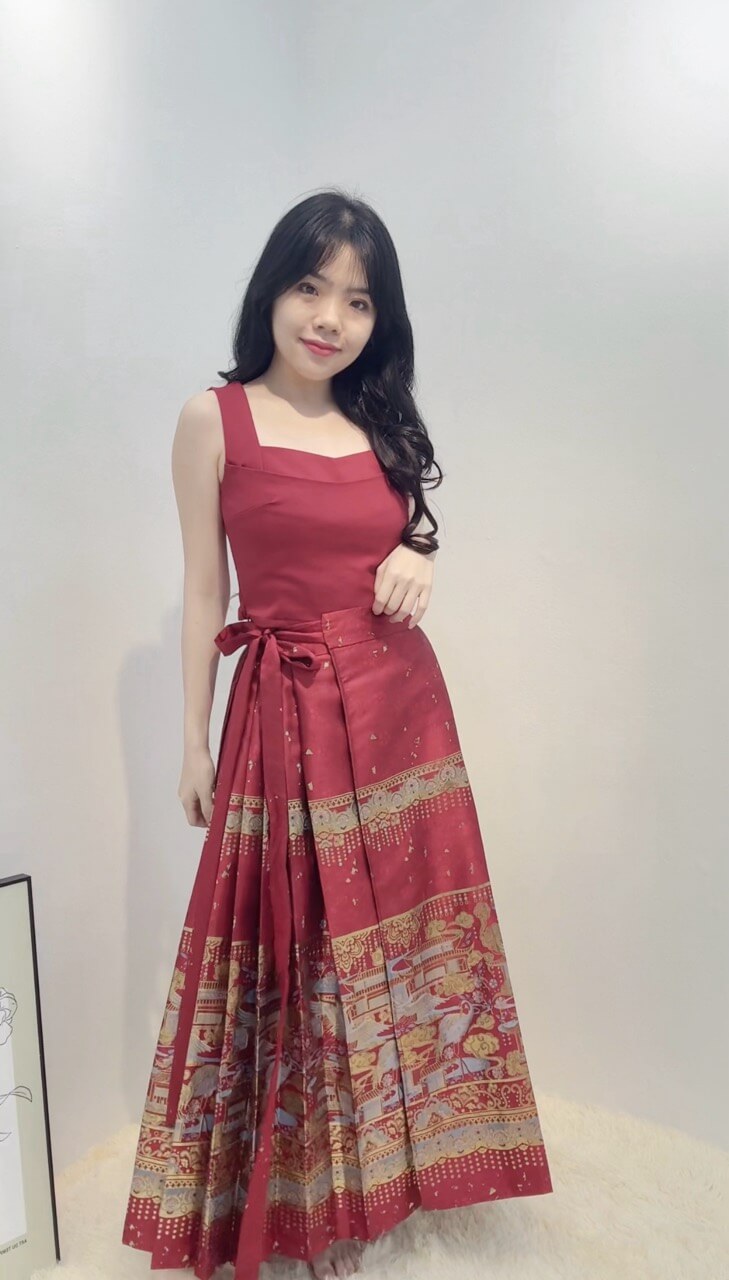 MA MIAN LONG DRESS SET