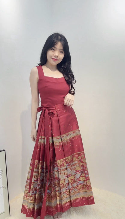 MA MIAN LONG DRESS SET